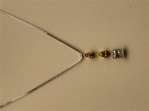 Halskette Lenval Dame in Weißgold 0.30 Ct 3.3001828 - 3.3001828